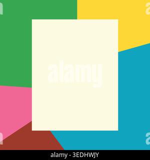 Bright geometric background composition for creative digital and print use Stock Vector
