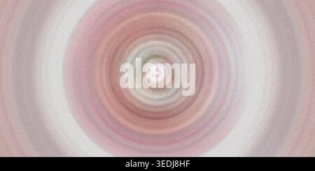 A textured, grainy abstract background featuring concentric circles in warm pink, beige, and white hues, creating a soft radial ripple effect. Stock Photo