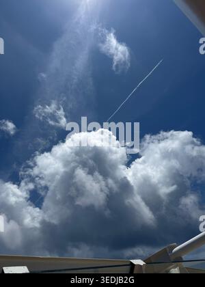clouds in blue sky Stock Photo