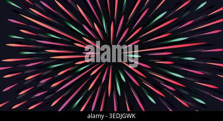 abstract background use of firework, speed, meteor, backdrop, etc. Stock Vector