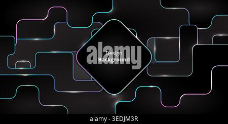 abstract gradient background line art design Stock Vector