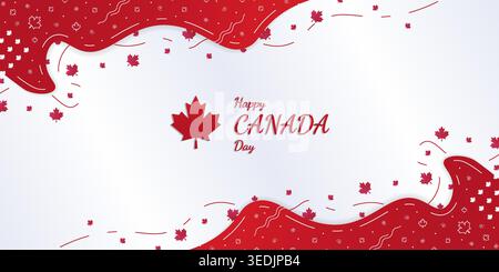 canada independence day celebration, use for banner, social media Stock Vector