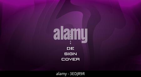 abstract purple wave vector background Stock Vector