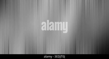 A high-contrast abstract background with vertical metallic silver streaks, evoking a sense of industrial texture and brushed metal surfaces. Stock Photo