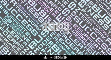 word cloud business modern design cover Stock Vector