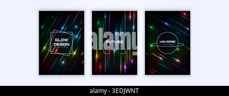 background cover of light lines, such as the time line and the speed of light line Stock Vector