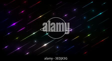 outer space universe design background, outer space poster, abstract gradient, diagonal lines pattern Stock Vector