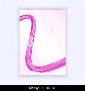 cover design background with liquid abstract wavy colorful gradient purple Stock Vector