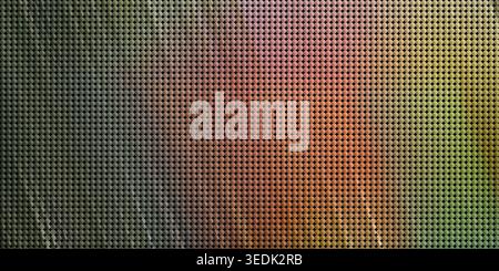 Multicolor gradient background with small dots texture, featuring a mix of orange, green, and pink hues with a subtle gradient effect Stock Photo