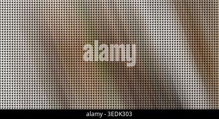 This image features a close-up view of a gray fabric with a small dot pattern, showcasing its texture and intricate design in detail with a subtle gra Stock Photo