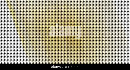 Abstract background featuring a grid of small, reflective golden squares or dots, creating a halftone pattern with a subtle gradient light effect. Stock Photo