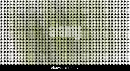Abstract background featuring a grid of small, reflective greenish-grey squares or dots, creating a halftone pattern with a subtle gradient effect. Stock Photo