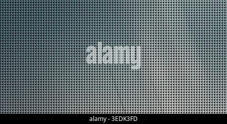 Abstract background with a light silver and blue gradient, featuring a repetitive pattern of small faceted circular studs or sequins. Stock Photo