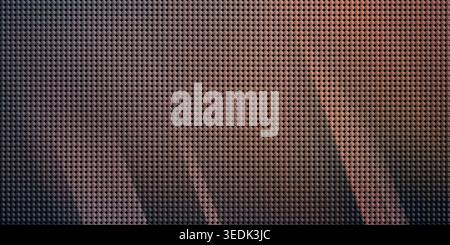 An abstract image with a fine grid texture, showing diagonal bands of muted purple, brown, and tan colors. Stock Photo