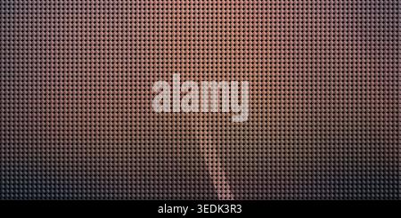 Sophisticated abstract background featuring a rose gold metallic grid pattern with soft lighting and subtle color gradients. Stock Photo