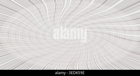 A light gray abstract background featuring a radial swirl effect with fine, textured linear patterns radiating from the center, isolated on white. Stock Photo