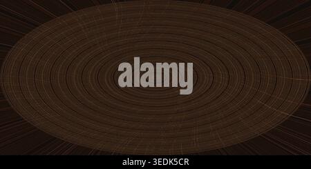 An abstract background featuring a dark brown radial pattern with concentric circles, creating a textured and sophisticated look. Stock Photo