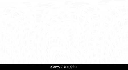 A bright, minimalist abstract background featuring very faint, subtle white curved lines that form a delicate, distorted grid pattern. Stock Photo