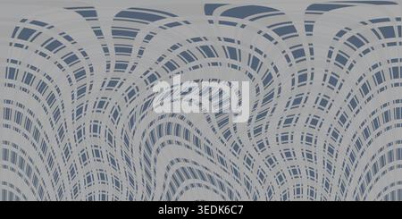 A digital abstract background featuring a distorted grid of flowing, curved lines in shades of blue and grey, creating a soft and modern visual effect Stock Photo