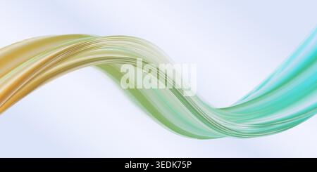 Colorful graphic design background featuring a yellow and blue line Stock Vector