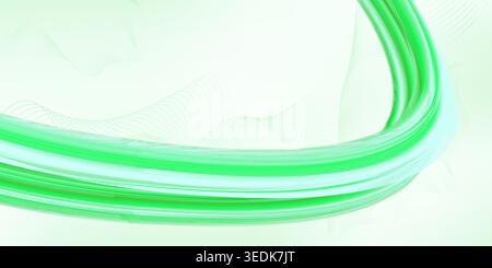 green wavy line on white background, Luxury Design background Stock Vector