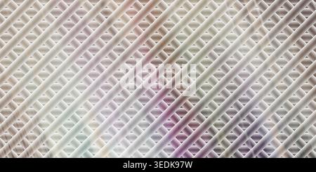 An abstract background featuring diagonal intersecting lines with soft, iridescent, and pastel-colored light flares, creating a dreamlike effect. Stock Photo