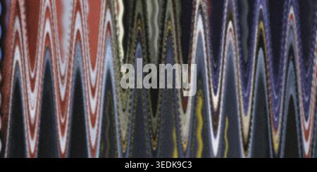 A detailed abstract digital image showcasing a rhythmic, vertical wave texture with a blend of dark, blue, and earthy tones creating a textured effect Stock Photo