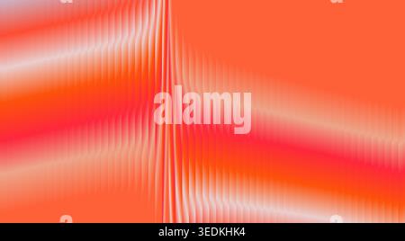 Abstract orange glass ripple pattern background with reflective wave distortion texture Stock Vector