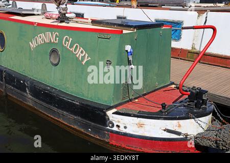 Morning Glory barge, New Islington Manchester, Manchester, England, UK. Stock Photo