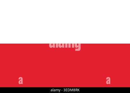 Flag of Poland. Poland National Flag. Vector Illustration. Stock Vector