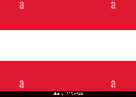 Flag of Austria. Austria National Flag. Vector Illustration. Stock Vector