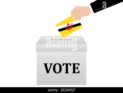 Election in Brunei. Election Concept. Vector Illustration. Stock Vector