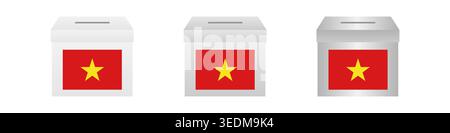 Election in Vietnam. Election Concept. Vector Illustration. Stock Vector