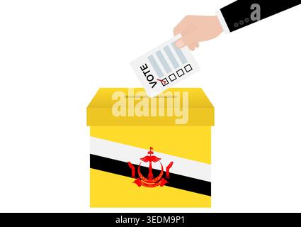 Election in Brunei. Election Concept. Vector Illustration. Stock Vector