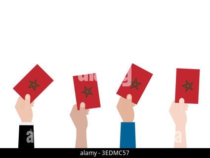 Election in Morocco. Election Concept. Vector Illustration. Stock Vector