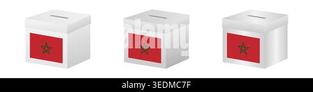Election in Morocco. Election Concept. Vector Illustration. Stock Vector