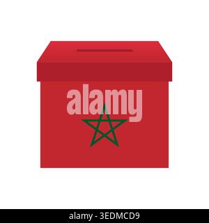 Election in Morocco. Election Concept. Vector Illustration. Stock Vector