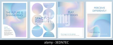 Silk lavender gradient bg, neutral bling. 3d foil with peach blue soft texture. Pink backdrop on geometric pastel frame, yellow degrade. Blurry Stock Vector