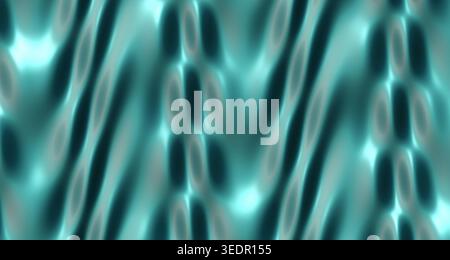 A 3D rendered wave surface with glossy teal tones and specular highlights, perfect for ocean or water-themed backgrounds. Stock Photo