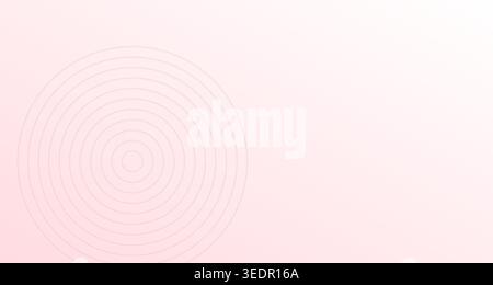 A clean and minimalist render of embossed concentric rings in soft pastel tones, perfect for a serene and elegant background or design element. Stock Photo