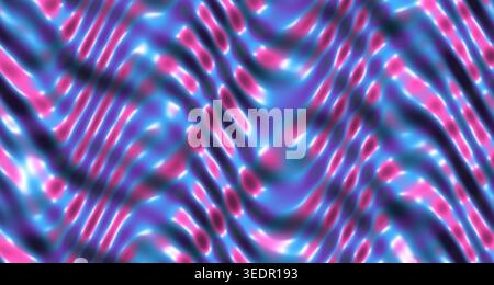 A mesmerizing 3D rendered neon wave with glossy highlights, perfect for futuristic or vibrant design projects. Stock Photo