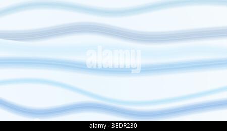 A serene and elegant display of translucent silk ribbons gracefully flowing against a light blue background, perfect for a calming and sophisticated d Stock Photo