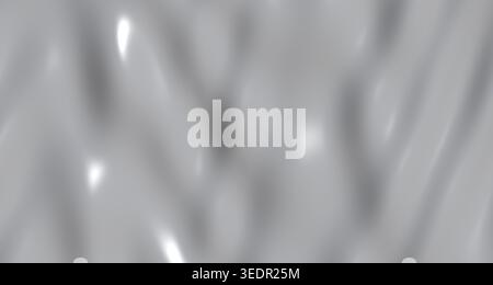 A single view render of a reflective chrome liquid metal surface, showcasing its smooth, glossy texture and subtle wave patterns. Stock Photo