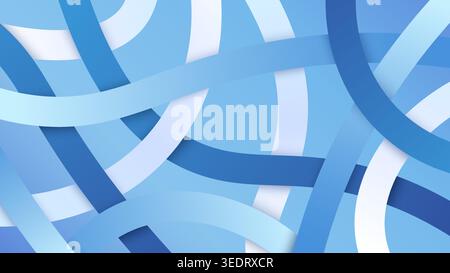 Large abstract gradient lines intersect in various directions. Vector, illustration. Stock Vector
