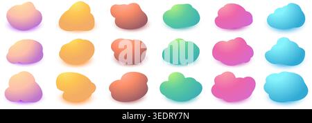 Set of colorful speech bubbles. Quotes frames. remark, mention quotations frame, callout text template. Talk, citation memo or dialog box bubble Stock Vector