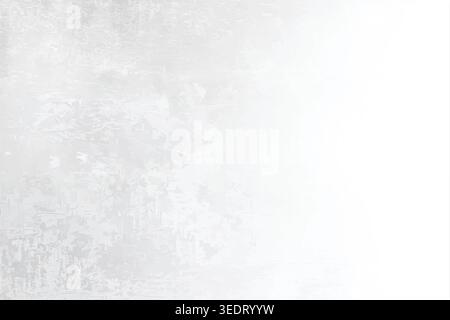White gray grunge texture with faded abstract marks, subtle scratches, and clean open space for minimal backgrounds, overlays, mockups, and layouts. Stock Vector