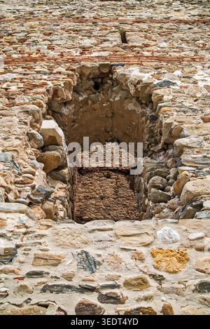Apolonias Byzantine Tower, Kavala regional unit, Eastern Macedonia and Thrace, Greece Stock Photo