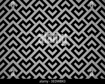 Abstract geometric pattern. A seamless vector background. Black ornament. Graphic modern pattern. Simple lattice graphic design Stock Vector