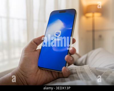 OpenAI Codex logo is displayed on the screen of a smartphone, in Bangalore, India, on May 11, 2026 Stock Photo
