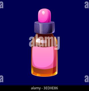 Beauty and spa font essential oil bottle letter I Stock Vector